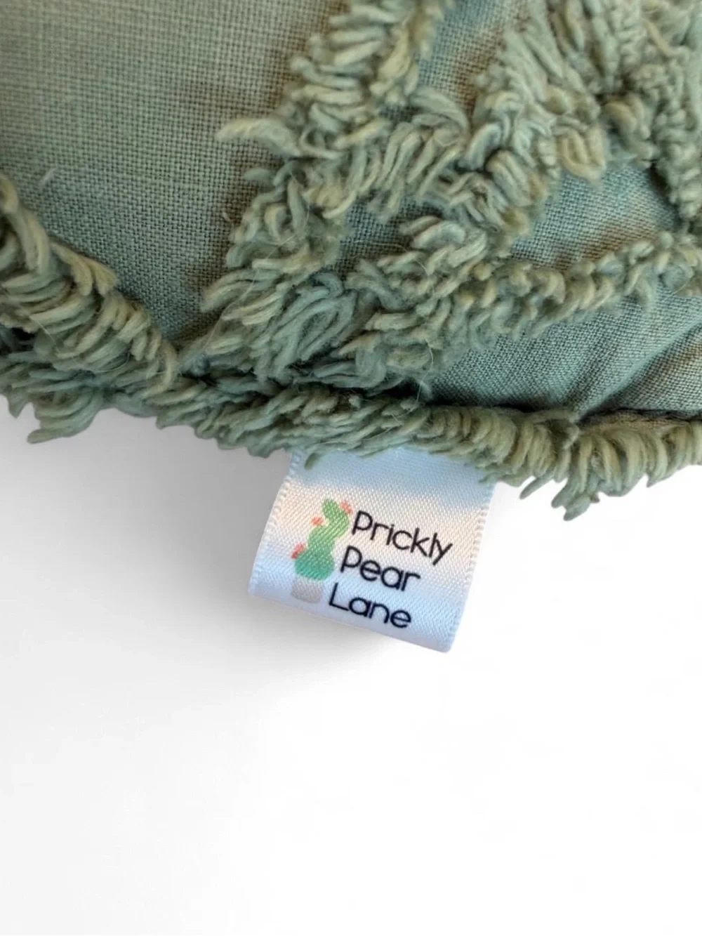 Textured Green Cactus Accent Pillow